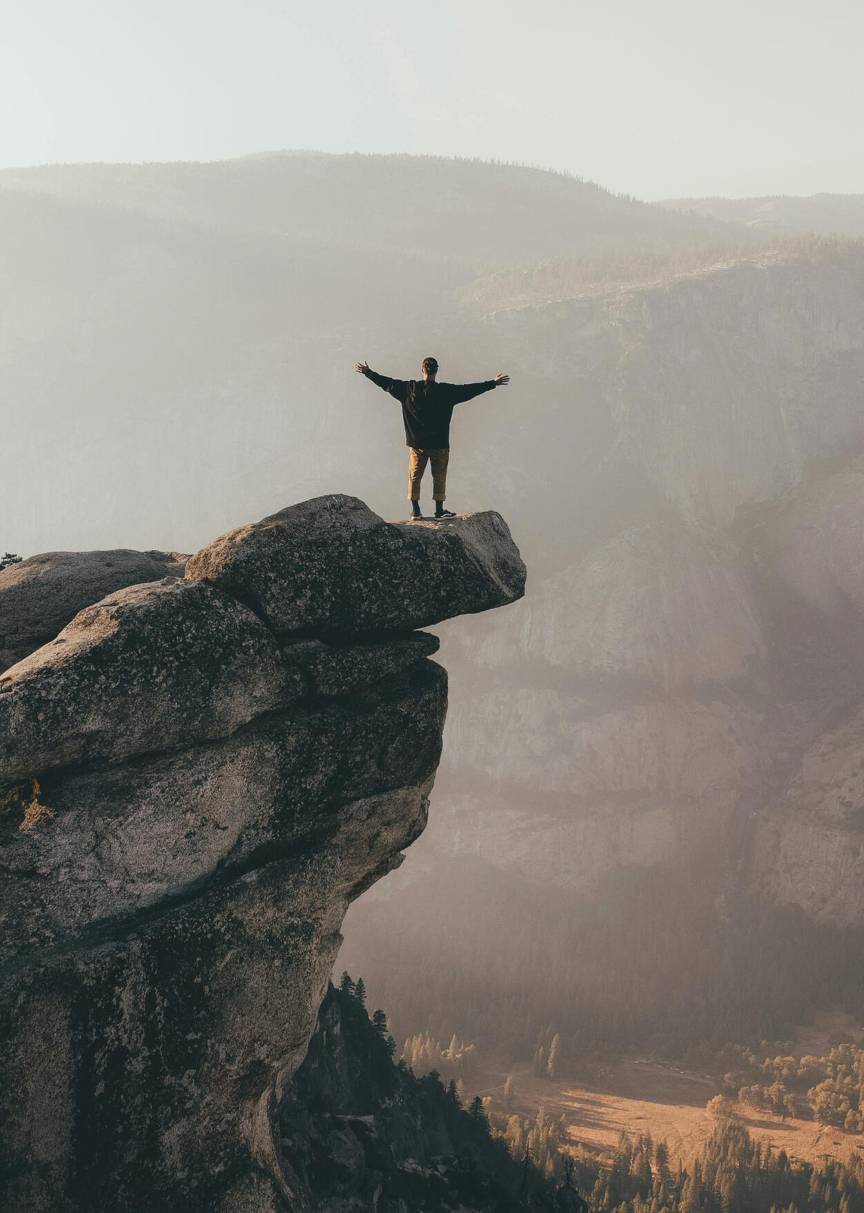 Man On A Cliff